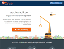Tablet Screenshot of cryptovault.com